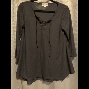 Gray Long Sleeve Shirt